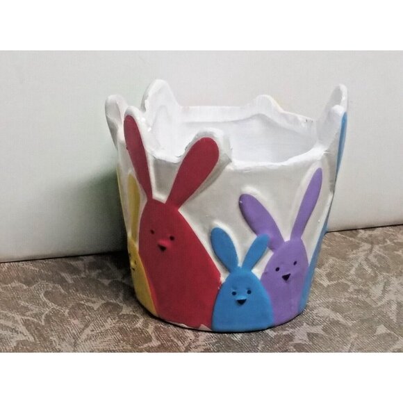 Bunny Rabbit Candle Holder Votive Easter Calandive colorful multicolor - Picture 2 of 8